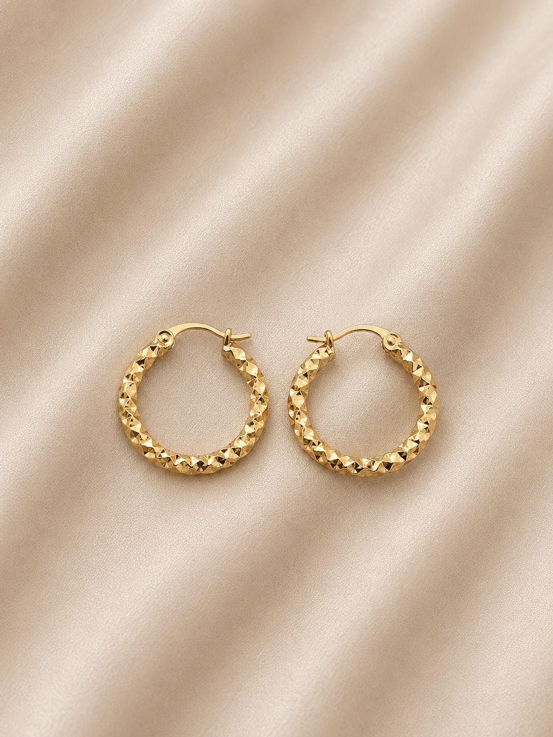 Aros Dorados Facetados