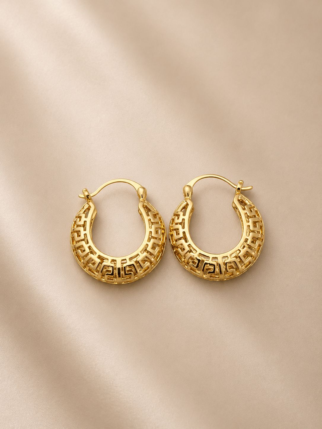 Aros Greca Dorada Luxe