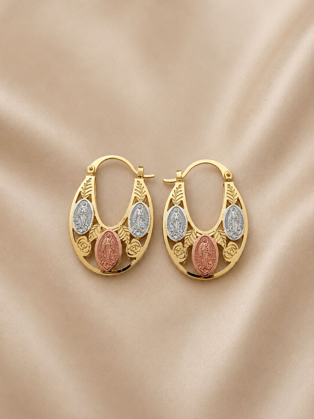 Pendientes Virgen Guadalupe Luxe