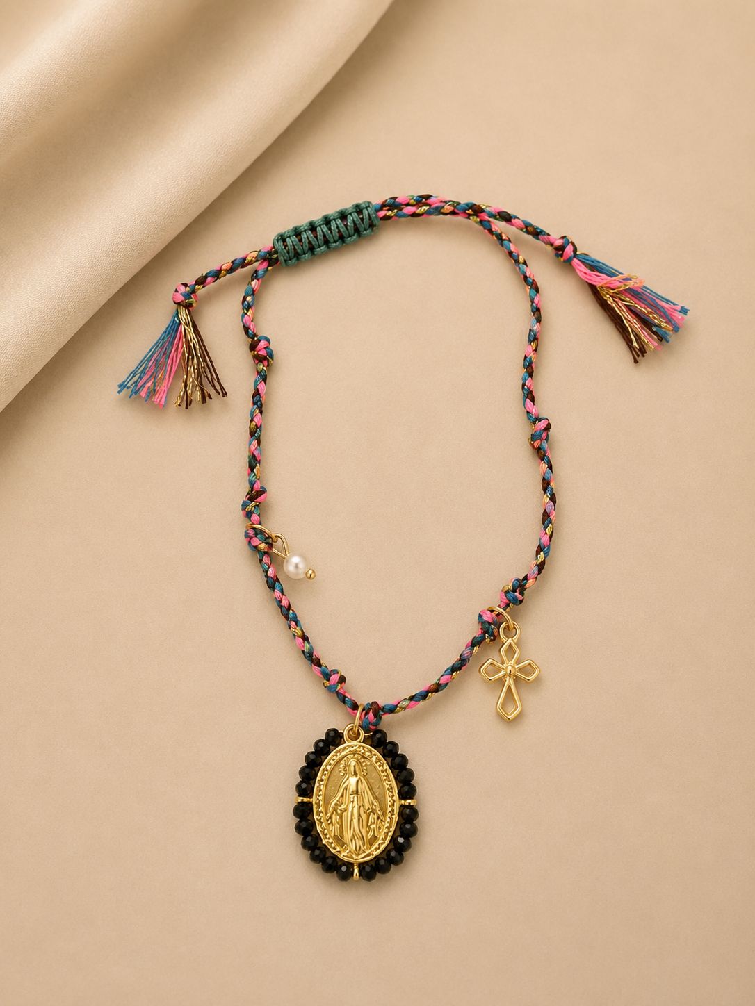 Pulsera Virgen Boho Verde